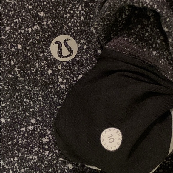 Lululemon Align Pant II 25" Legging Sz 10 Luminesce Splatter Ice Grey Black - Picture 5 of 7